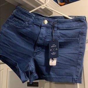 Blue denim American eagle shorts